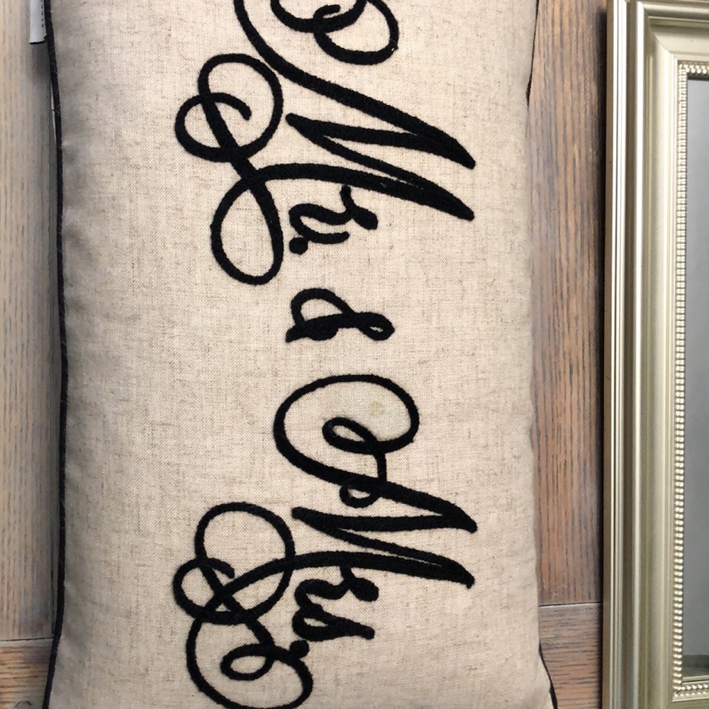 Mr. & Mrs. pillow